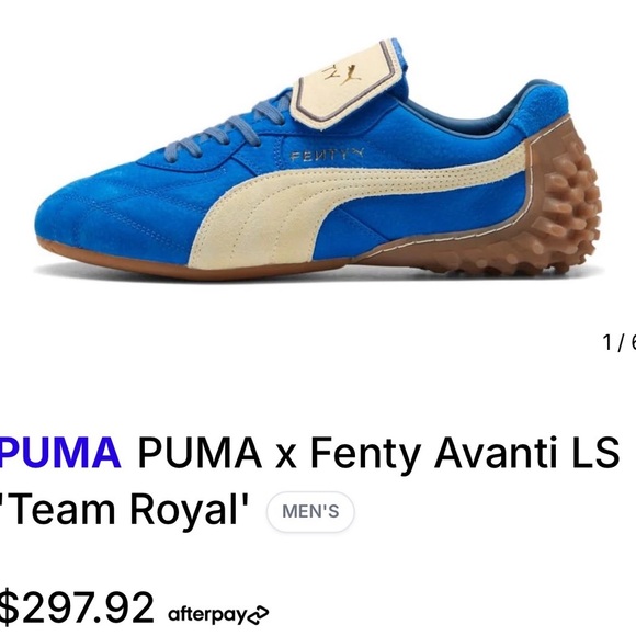 Puma Fenty Avanti LS Blue Cream Sneakers team Royal - Picture 12 of 14